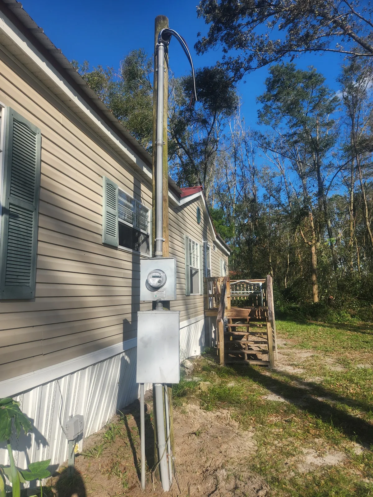 Outdoor residential meter and service equipment